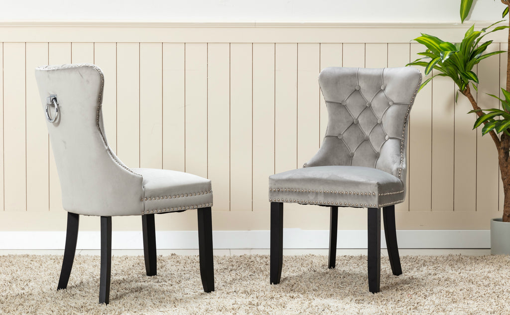 Stonefort tufted velvet upholstered dining online chair