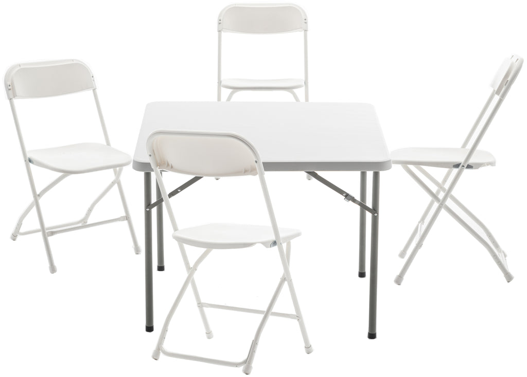 5 Piece Folding Card Table Chair Set 34