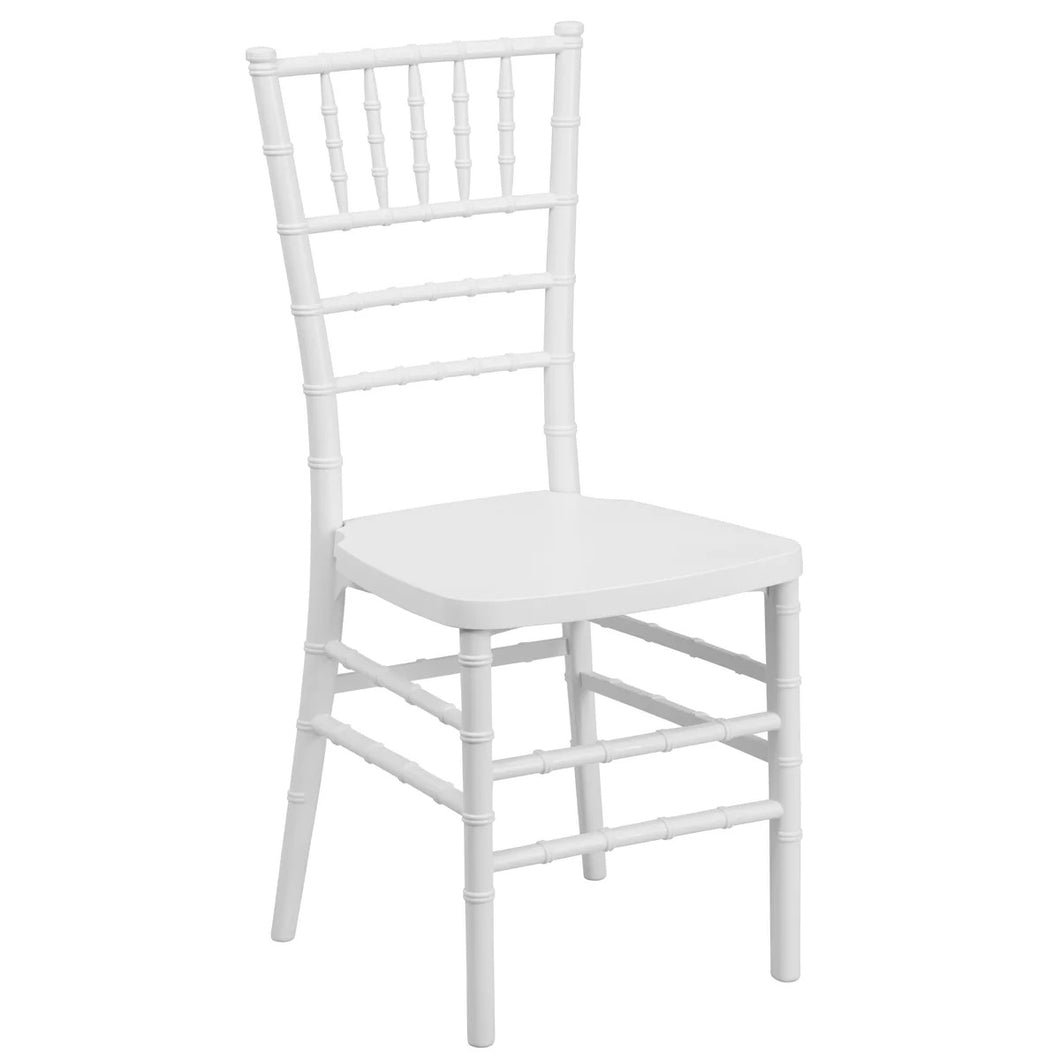 Resin Stacking Chiavari Chair with Free Cushion - In Store Only