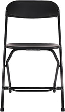 BTExpert Black Plastic Folding Chair Steel Frame Commercial High Capacity Event Chair lightweight Set for Office Wedding Party Picnic Kitchen Dining Church School Set of 8